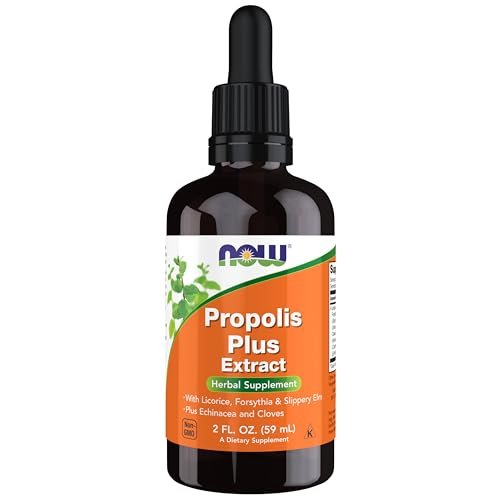 NOW Foods Propolis Plus Extrakt mit Pipette, Kräuterergänzung, 60 ml