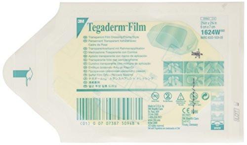 3M Tegaderm Transparentfolienverband 6 cm x 7 cm, Bilderrahmen-Stil, 20 Stück
