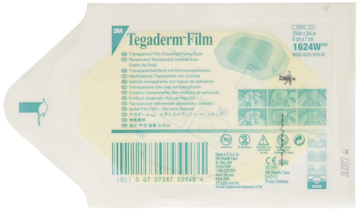 3M Tegaderm Transparentfolienverband 6 cm x 7 cm, Bilderrahmen-Stil, 20 Stück