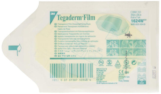 3M Tegaderm Transparentfolienverband 6 cm x 7 cm, Bilderrahmen-Stil, 20 Stück
