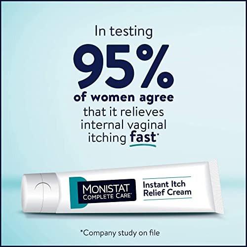 Monistat Instant Itch Relief Creme für Frauen - Duftfreie Formel mit Aloe Vera zur Linderung und Kühlung von vaginalem Juckreiz, 28 g