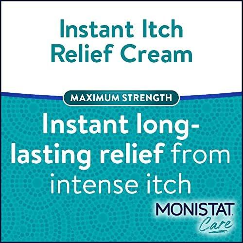 Monistat Instant Itch Relief Creme für Frauen - Duftfreie Formel mit Aloe Vera zur Linderung und Kühlung von vaginalem Juckreiz, 28 g