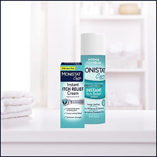 Monistat Instant Itch Relief Creme für Frauen - Duftfreie Formel mit Aloe Vera zur Linderung und Kühlung von vaginalem Juckreiz, 28 g