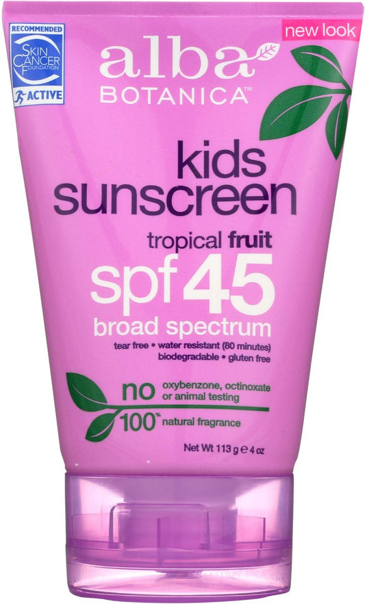 Alba Botanica Natürlicher Schutz Sonnencreme LSF 45, sehr geschmeidig, 118 ml