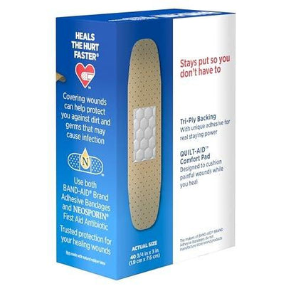 Band-Aid Wundpflaster Infektionsschutz mit Neosporin Antibiotischer Salbe, gemischte Größen, für Wundversorgung und Erste Hilfe, 20 Stück