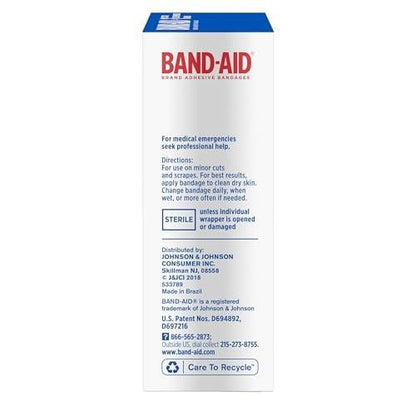 Band-Aid Brand Tru-Stay Sheer Strips Haftstarke, sterile Pflaster für Erste Hilfe & Wundschutz, einzeln verpackte Wundversorgungspflaster für kleine Schnitte & Schürfwunden, alle eine Größe, 40 Stück