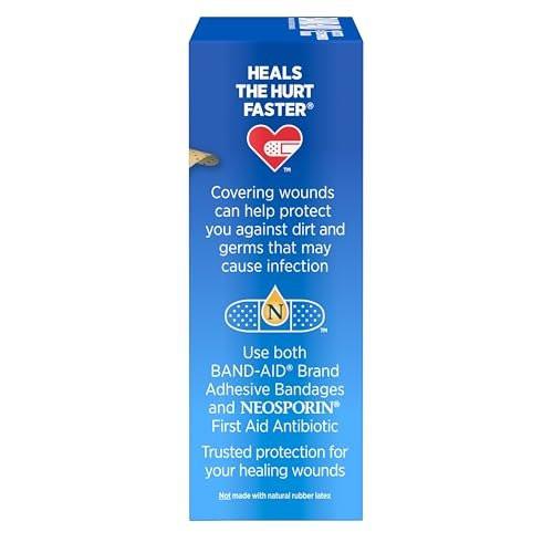 Band-Aid Brand Tru-Stay Sheer Strips Haftstarke, sterile Pflaster für Erste Hilfe & Wundschutz, einzeln verpackte Wundversorgungspflaster für kleine Schnitte & Schürfwunden, alle eine Größe, 40 Stück