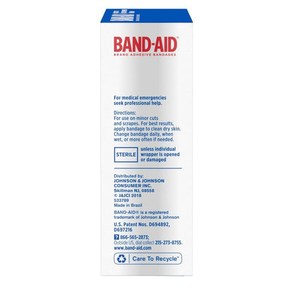 Band-Aid Brand Tru-Stay Sheer Strips Haftstarke, sterile Pflaster für Erste Hilfe & Wundschutz, einzeln verpackte Wundversorgungspflaster für kleine Schnitte & Schürfwunden, alle eine Größe, 40 Stück