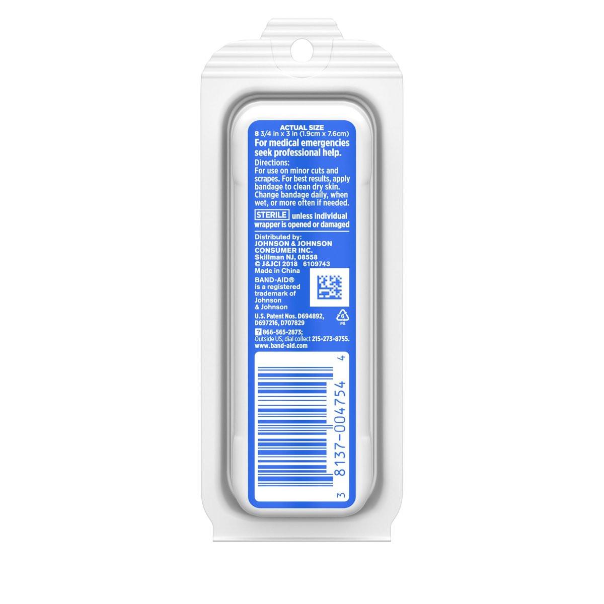 Band-Aid Brand Flexible Fabric Pflaster für Wundversorgung und Erste Hilfe, Einheitsgröße, 8 Stück