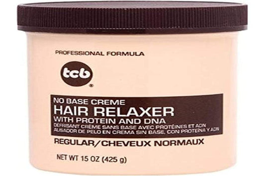 Tcb No Base Creme Hair Relaxer Regular 15 Unzen – Sanfte Haarglättung für natürliche Locken