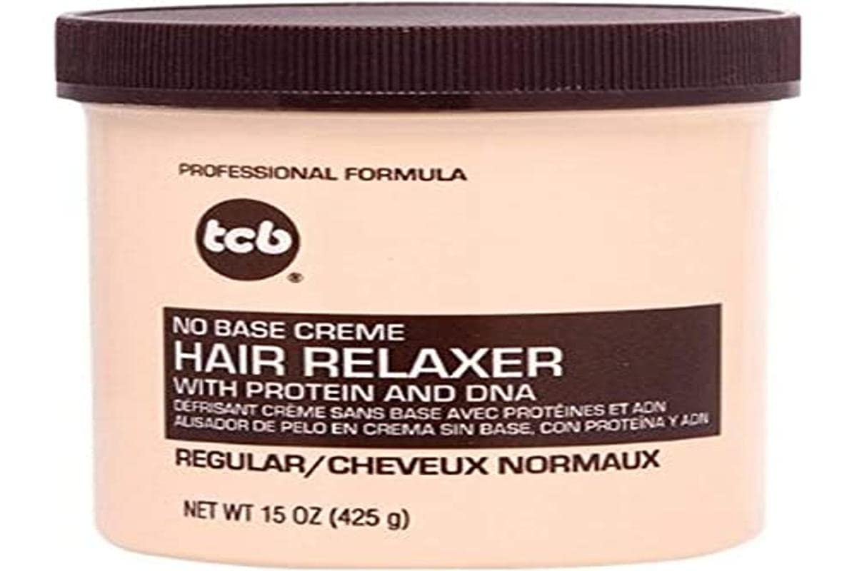 Tcb No Base Creme Hair Relaxer Regular 15 Unzen – Sanfte Haarglättung für natürliche Locken