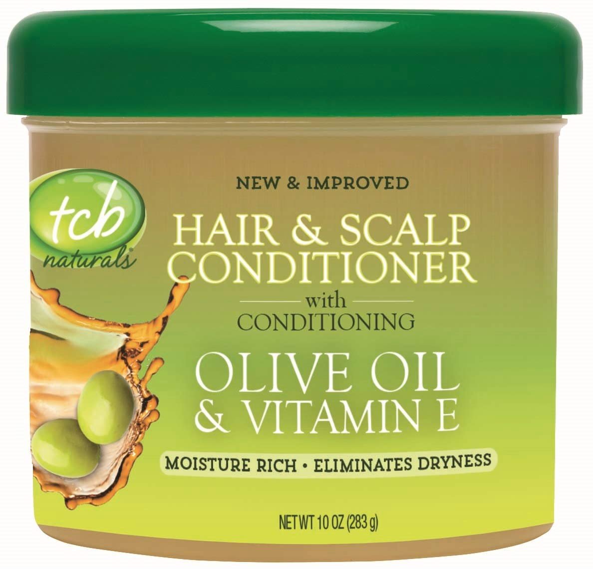 TCB Haar- und Kopfhaut Conditioner 10 oz. Glas – Pflegender Spülung für lockiges, feines und niedrigporöses Haar