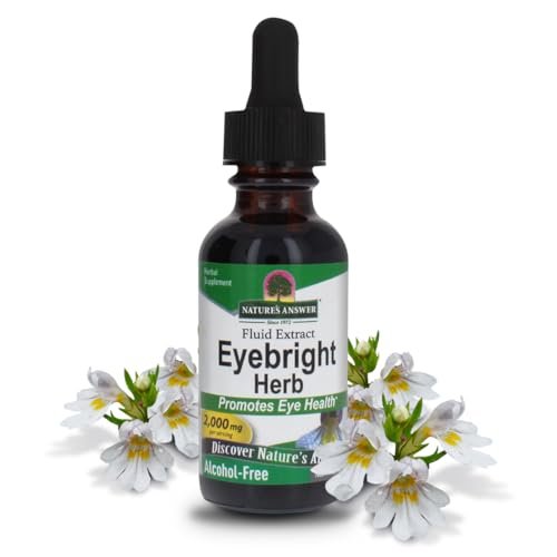 Nature's Answer Augentrost-Kraut | Unterstützt gesunde Augen & Sehkraft | Nicht-GMO, Alkoholfrei, Glutenfrei, Koscher zertifiziert, Vegan & ohne Konservierungsstoffe 30 ml