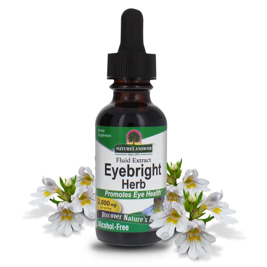 Nature's Answer Augentrost-Kraut | Unterstützt gesunde Augen & Sehkraft | Nicht-GMO, Alkoholfrei, Glutenfrei, Koscher zertifiziert, Vegan & ohne Konservierungsstoffe 30 ml