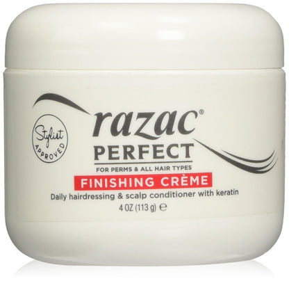 Razac Perfect for Perms Finishing Creme – Tägliche Haarpflege- und Kopfhautcreme, 118 ml