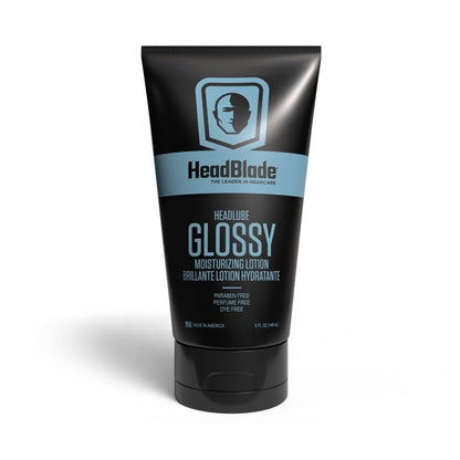 HeadBlade HeadLube Glossy Aftershave Feuchtigkeitslotion für Männer (5 oz) – Glänzende, fettfreie Kopfhautpflege