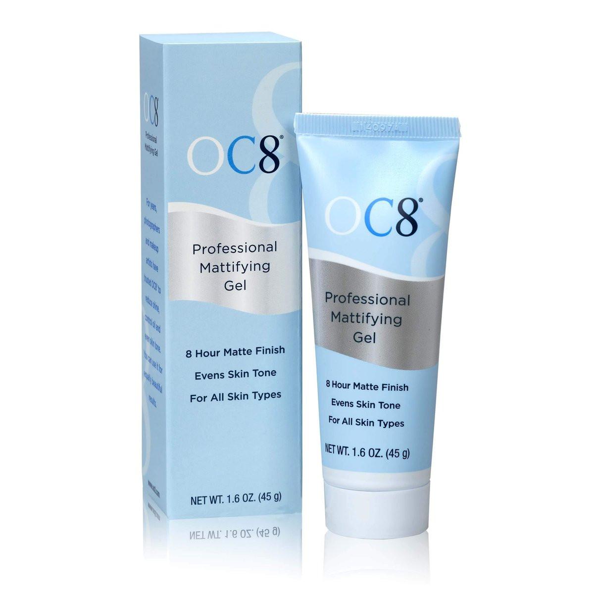 OC8 Professional Anti Shine Mattifying Gel – Ölkontroll-Mattierungsformel für das Gesicht – Mattierendes Finish-Gel reduziert Glanz und Rötungen für bis zu 8 Stunden – 1,6 Unzen