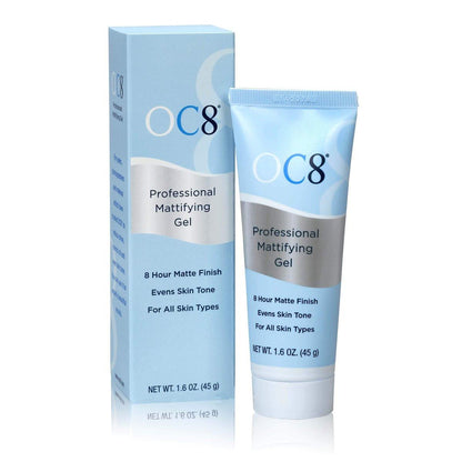 OC8 Professional Anti Shine Mattifying Gel – Ölkontroll-Mattierungsformel für das Gesicht – Mattierendes Finish-Gel reduziert Glanz und Rötungen für bis zu 8 Stunden – 1,6 Unzen