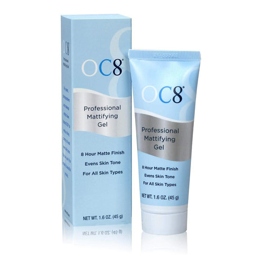 OC8 Professional Anti Shine Mattifying Gel – Ölkontroll-Mattierungsformel für das Gesicht – Mattierendes Finish-Gel reduziert Glanz und Rötungen für bis zu 8 Stunden – 1,6 Unzen