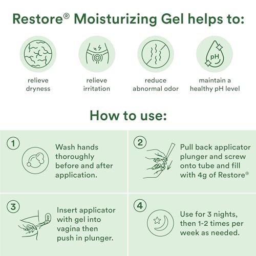Good Clean Love Restore Feuchtigkeitsgel für die Vagina, pH-ausgeglichen, wasserbasiert mit Aloe Vera & Milchsäure, lindert Trockenheit, Unbehagen & Geruch für Frauen, 60 ml