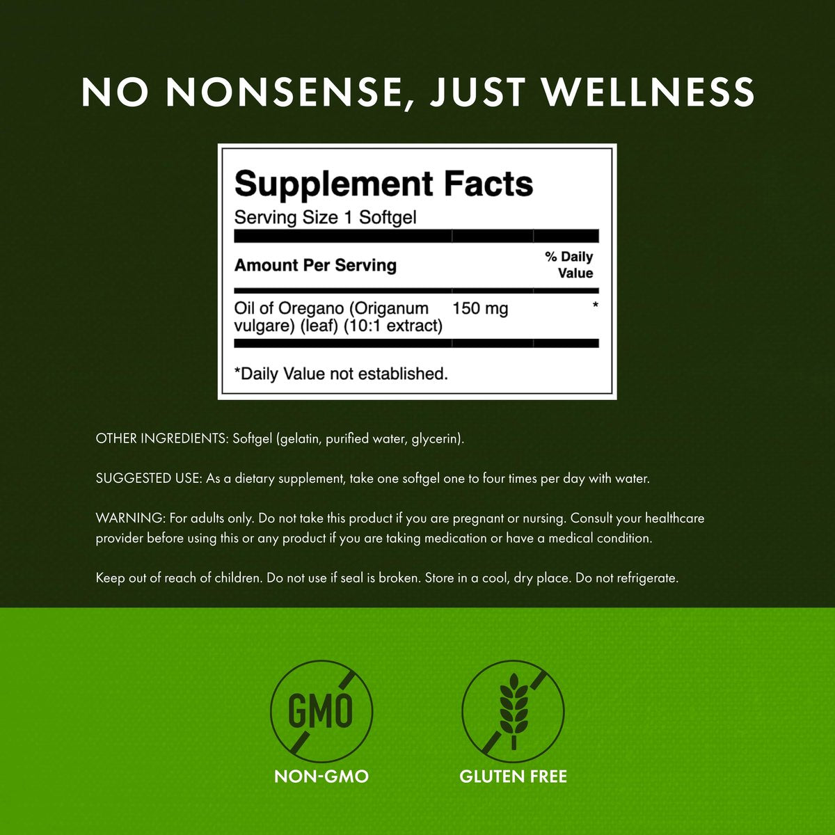 Swanson Oregano Öl 10:1 Extrakt – 150 mg, 120 Softgels für Verdauungs- und Atemwegsgesundheit