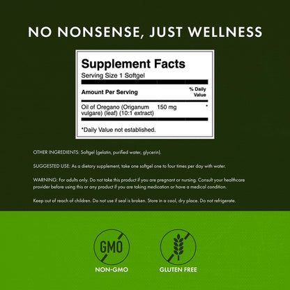 Swanson Oregano Öl 10:1 Extrakt – 150 mg, 120 Softgels für Verdauungs- und Atemwegsgesundheit