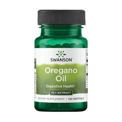 Swanson Oregano Öl 10:1 Extrakt – 150 mg, 120 Softgels für Verdauungs- und Atemwegsgesundheit