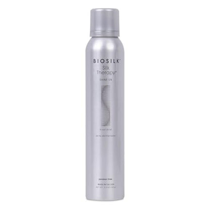 BioSilk Silk Therapy Shine On Haarspray - Frizz-Kontrolle & brillanter Glanz, sulfatfrei, parabenfrei, tierversuchsfrei, 150 ml
