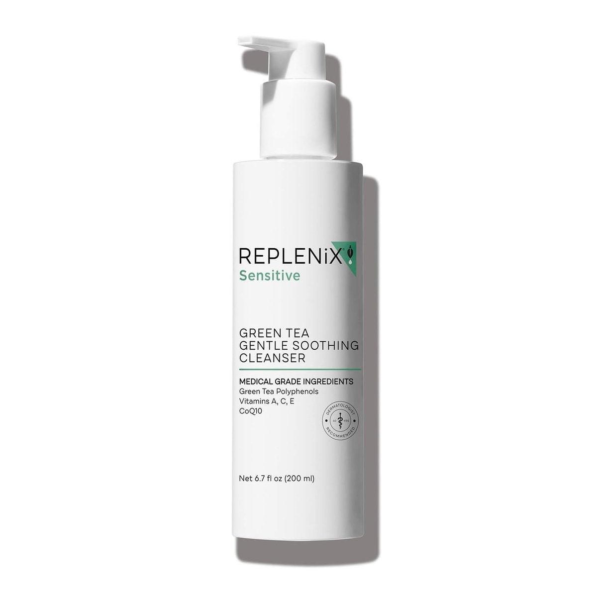 Replenix Grüner Tee Sanftes Beruhigendes Gesichtsreinigungsmittel, Medizinische Qualität für Empfindliche Haut, Jetzt mit Neuer & Verbesserter Verpackung (200 ml)