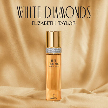 Elizabeth Taylor Body Powder für Damen – Duftpuder mit Applikator, White Diamonds, 74 g