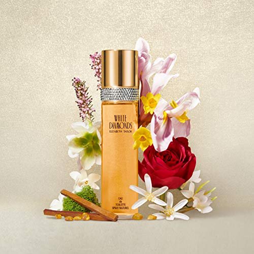Elizabeth Taylor Body Powder für Damen – Duftpuder mit Applikator, White Diamonds, 74 g