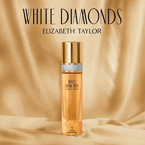 Elizabeth Taylor Body Powder für Damen – Duftpuder mit Applikator, White Diamonds, 74 g