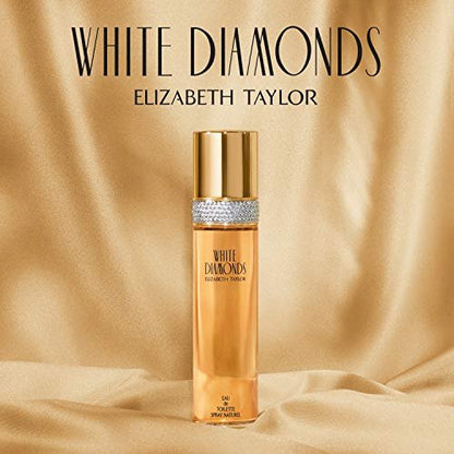 Elizabeth Taylor Body Powder für Damen – Duftpuder mit Applikator, White Diamonds, 74 g