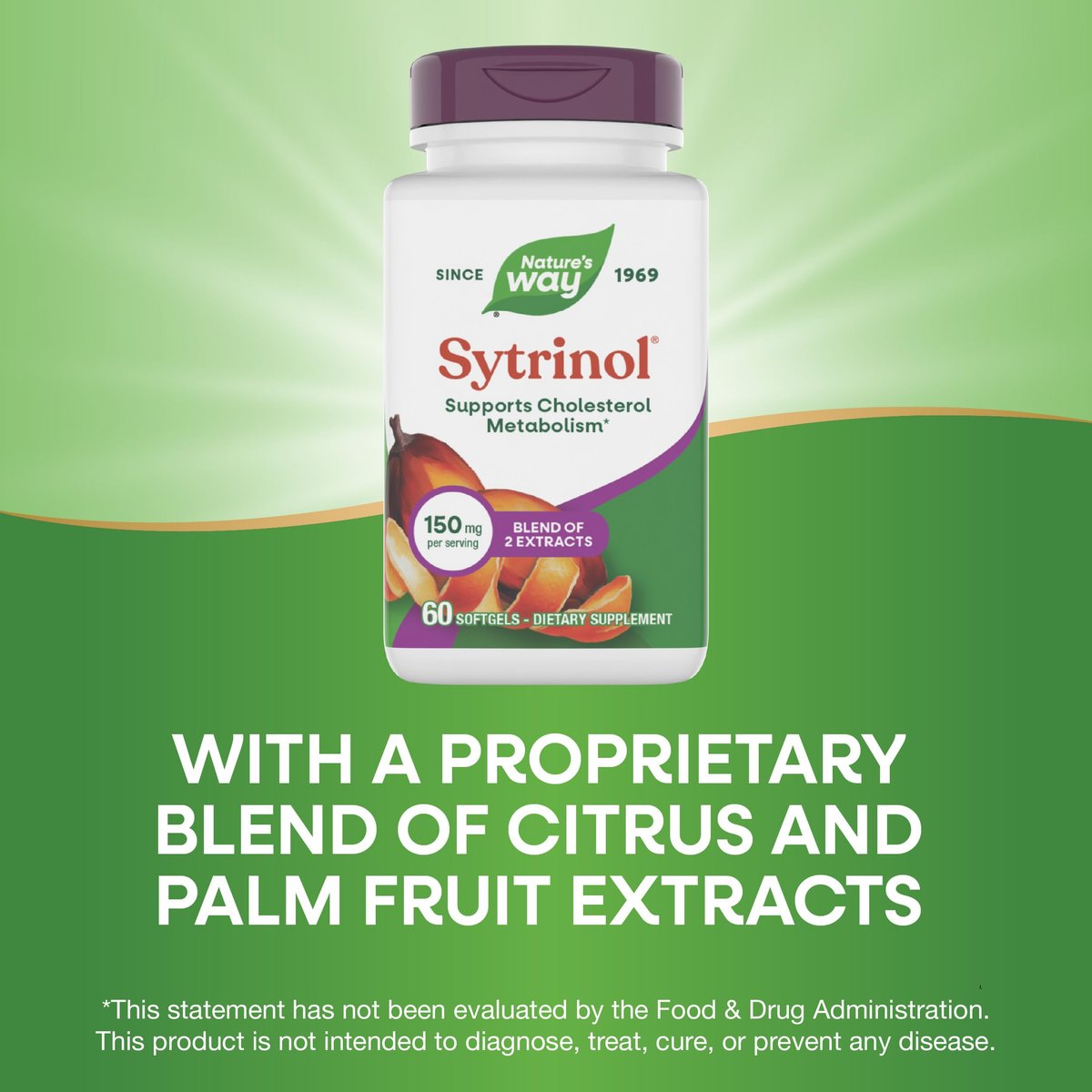 Nature's Way Sytrinol Cholesterin Kontrolle – Premium-Mischung – 60 Weichkapseln