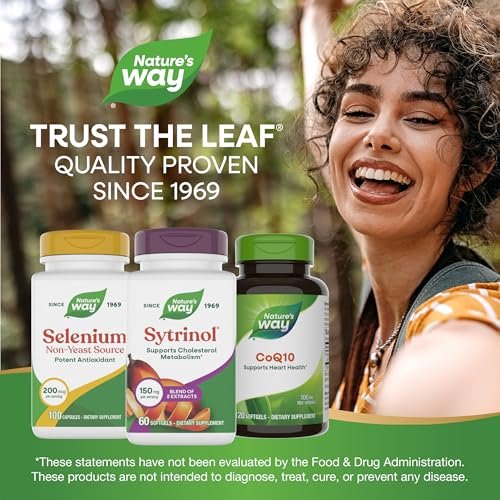 Nature's Way Sytrinol Cholesterin Kontrolle – Premium-Mischung – 60 Weichkapseln
