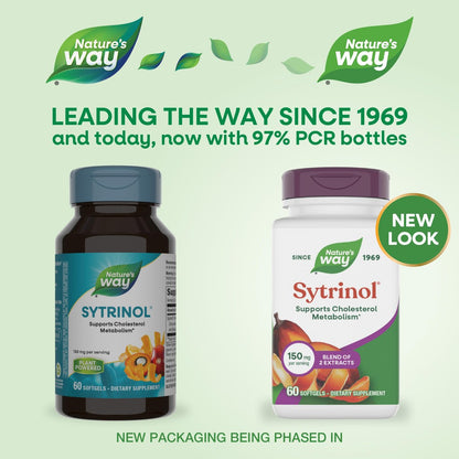 Nature's Way Sytrinol Cholesterin Kontrolle – Premium-Mischung – 60 Weichkapseln