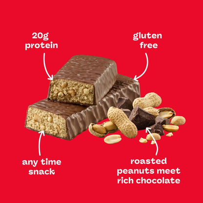 think! Protein Riegel, High Protein Snack, Glutenfrei, Koscher, Chunky Peanut Butter, 2,1 oz pro Riegel, 10er Pack (Verpackung kann variieren)