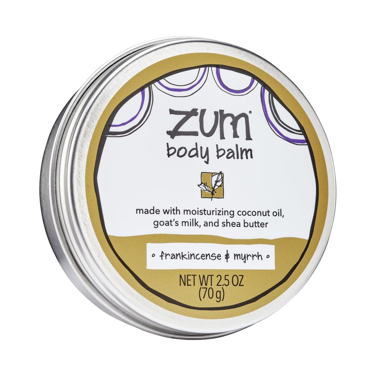 Zum Indigo Wild Körperbalsam – Feuchtigkeitscreme für Frauen & Männer mit Ziegenmilch, Sheabutter & mehr – natürliche Hautpflege – Weihrauch & Myrrhe – 2,5 oz