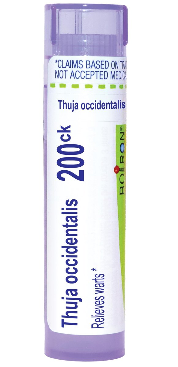 Boiron Thuja Occidentalis 200Ck Homöopathisches Mittel gegen Warzen – 80 Kügelchen