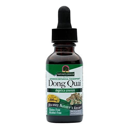 Nature's Answer Dong Quai Frauenunterstützung – Alkoholfreier flüssiger Extrakt zur hormonellen Balance, 30 ml