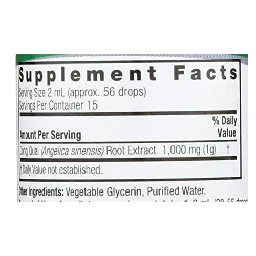 Nature's Answer Dong Quai Frauenunterstützung – Alkoholfreier flüssiger Extrakt zur hormonellen Balance, 30 ml