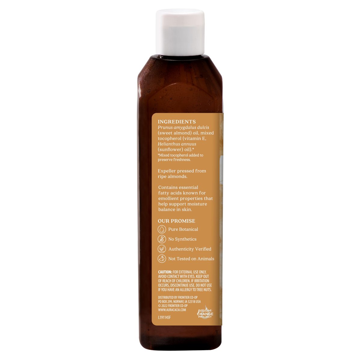 Aura Cacia Süßmandelöl Hautpflegeöl, 480 ml, natürliche Quelle hautnährender Fettsäuren & Lipide, ohne Parabene
