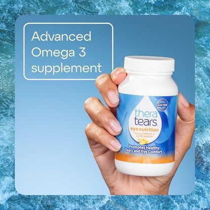 TheraTears Omega-3 Supplement 1200mg – 90 Kapseln für gesunde Augen