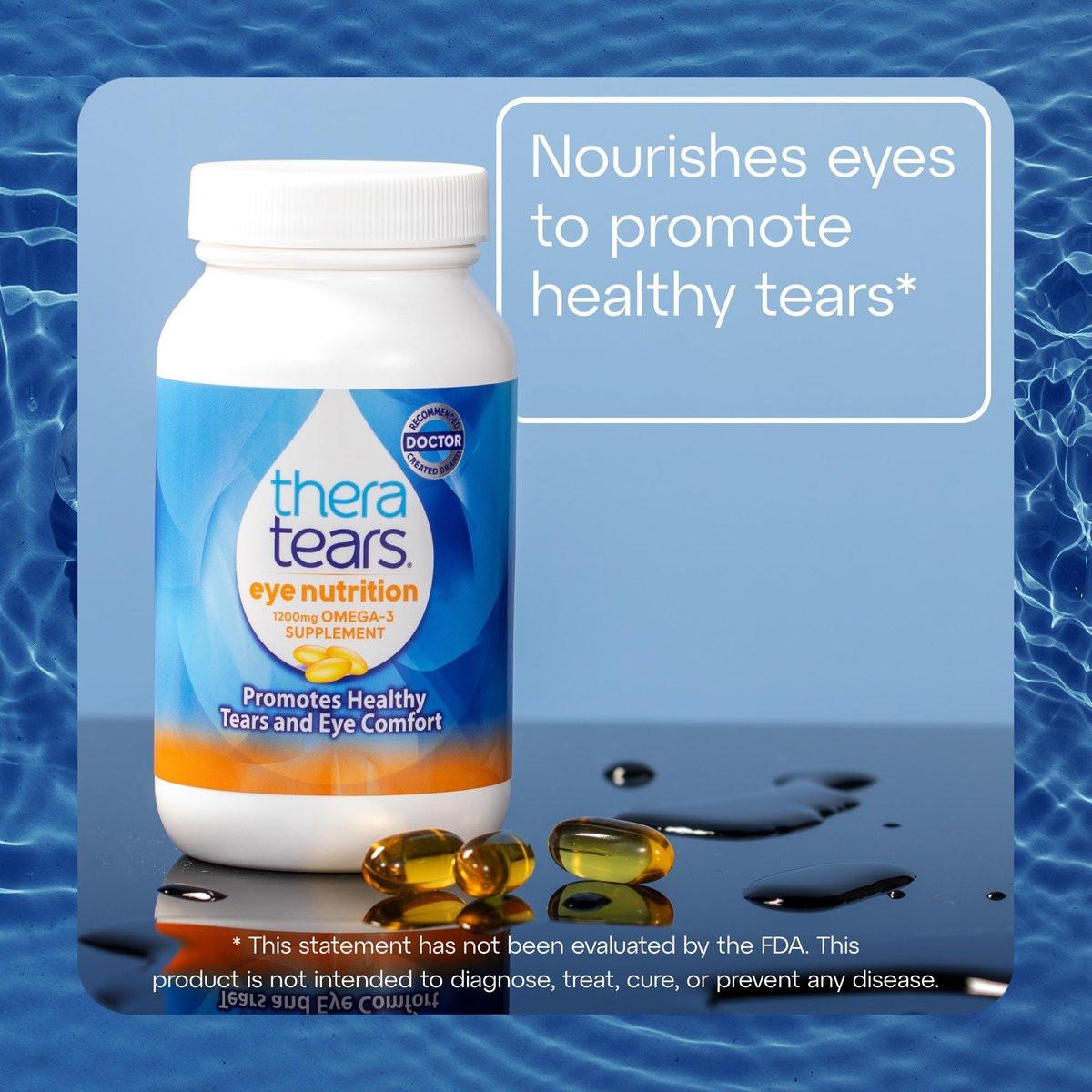 TheraTears Omega-3 Supplement 1200mg – 90 Kapseln für gesunde Augen