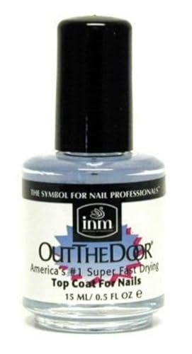 INM Out The Door Fast Dry Überlack – 0,5 oz – Gelartiger Glanz und schnelle Trocknung