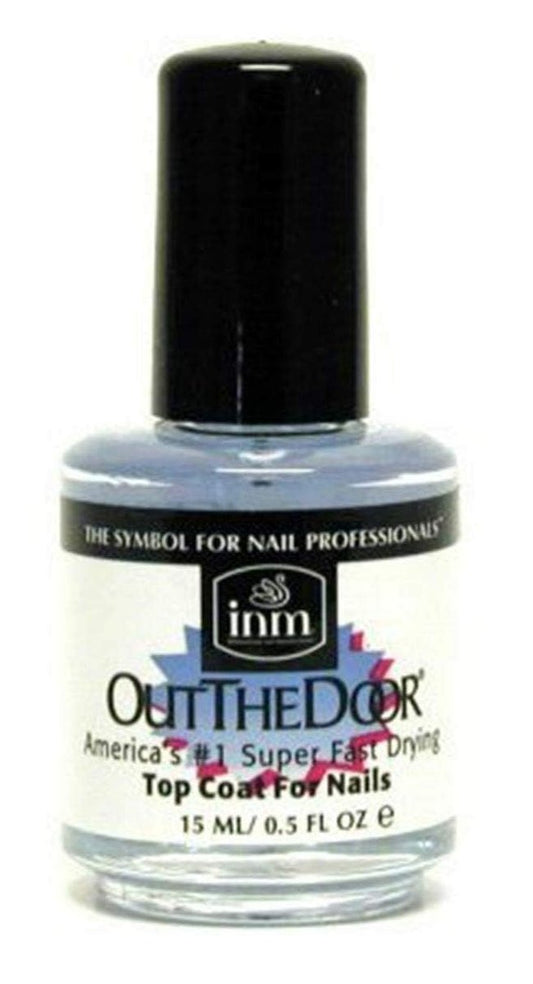 INM Out The Door Fast Dry Überlack – 0,5 oz – Gelartiger Glanz und schnelle Trocknung