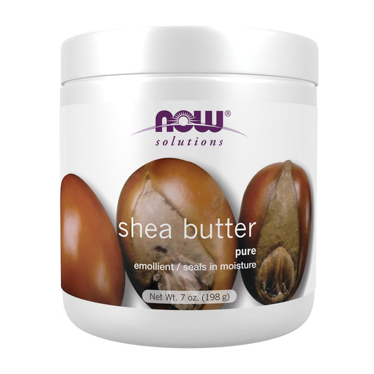 NOW Foods Solutions Shea Butter – Feuchtigkeitsspender für trockene, raue Haut, 198 g
