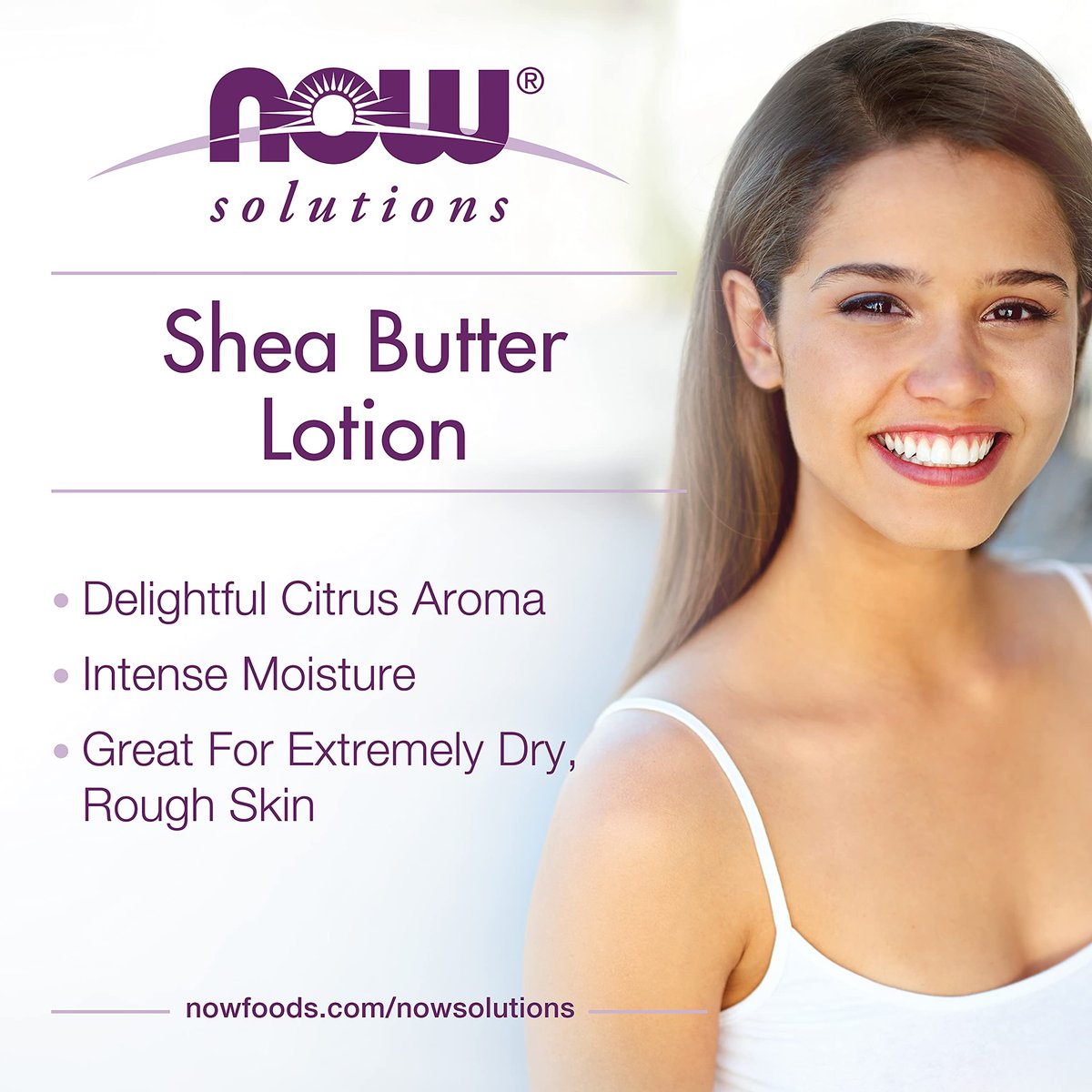NOW Foods Solutions Shea Butter – Feuchtigkeitsspender für trockene, raue Haut, 198 g