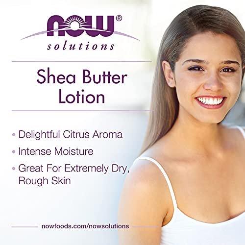 NOW Foods Solutions Shea Butter – Feuchtigkeitsspender für trockene, raue Haut, 198 g
