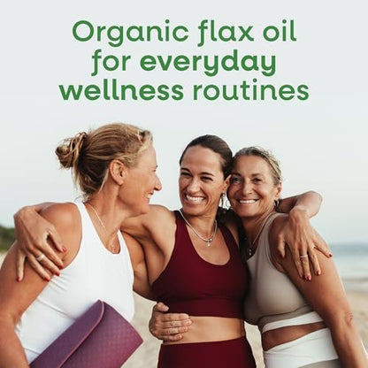 Nature's Way Bio-Leinöl Super Lignan, kaltgepresstes Leinsamenöl mit Omega-3 ALA, unraffiniertes Bio-Leinöl, ungesüßt, 24 Fl Oz